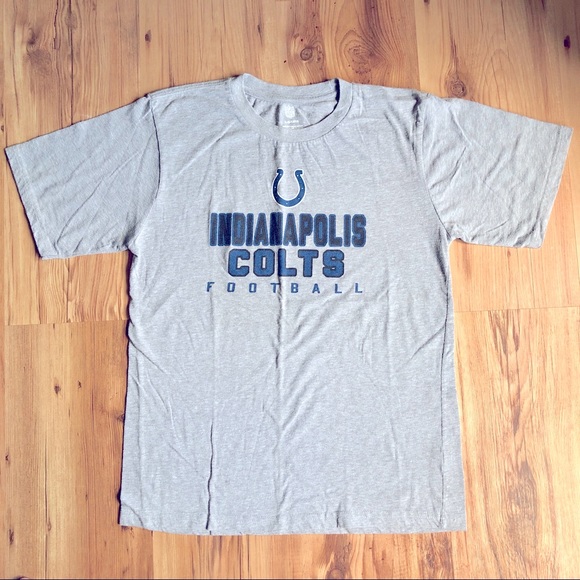 NFL Indianapolis Colts Tee Shirt Short Sleeve Gray Large 14/16 Boy’s - Picture 1 of 14